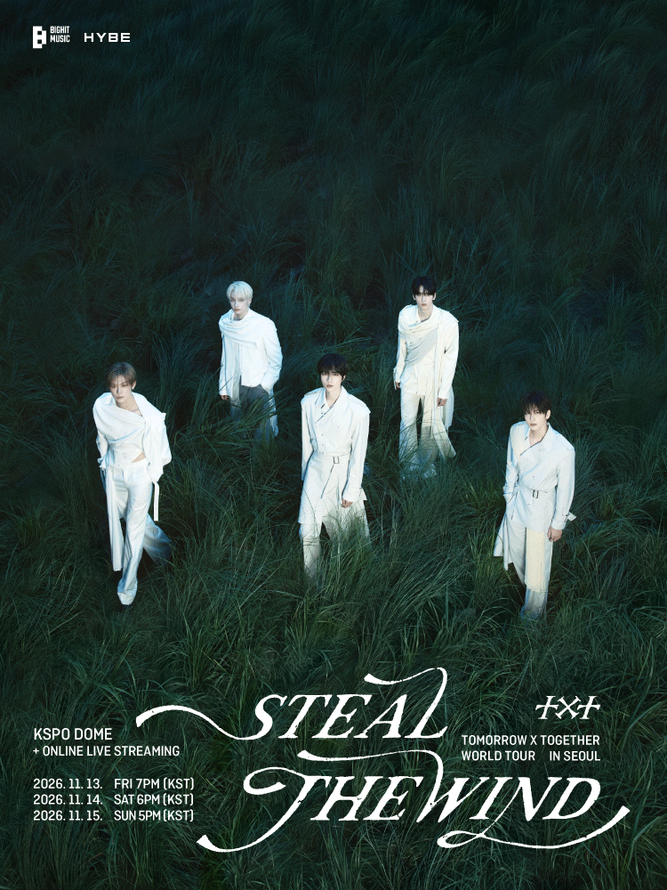 TOMORROW X TOGETHER WORLD TOUR 〈STEAL THE WIND〉 IN SEOUL poster