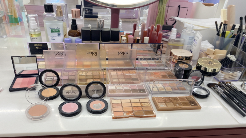K-Beauty products displayed at Myeongdong Beauty Play