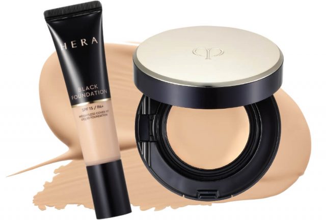 Photo of HERA foundation and cushion products