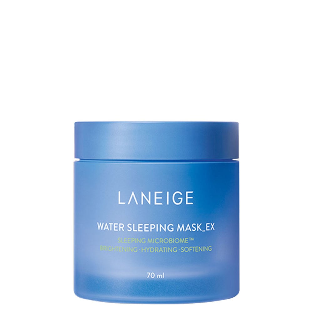 Laneige Water Sleeping Mask product in a blue jar shape