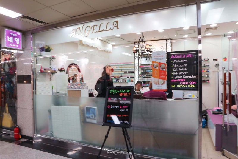 Myeongdong Nail Shop, City Hall Station Angela Nail I did winter art : Naver blog
