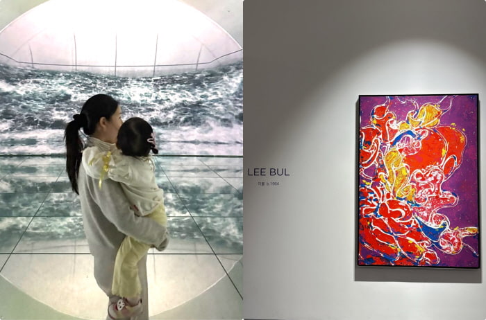 'Lee Seung-gi ♥' Lee Da-in, pregnant with her second child, prenatal education through an art exhibition… an actress-like artistic sensibility