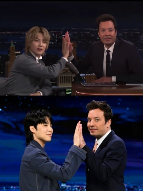 'Jimin♥Jimmy' 방탄소년단 지민, '지미 팰런쇼' 특급 케미
