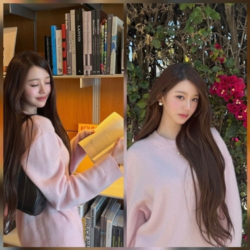 장원영, 같은 날 맞아?…장미·책방 '분위기 두 개'