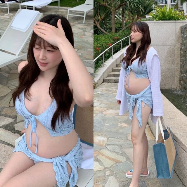 '뱃살' 아니었다…2.5세대 女 아이돌, 비키니 입고 인증한 2세 '파격'