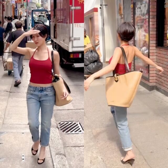 A “bone-thin” figure captured on the streets of Hong Kong… Hwasa shows a firm, toned silhouette with zero flab