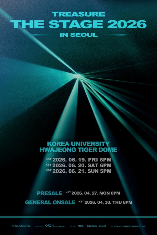 Treasure: Fan Concert 'THE STAGE 2026' Pre-Sales Begin on the 27th