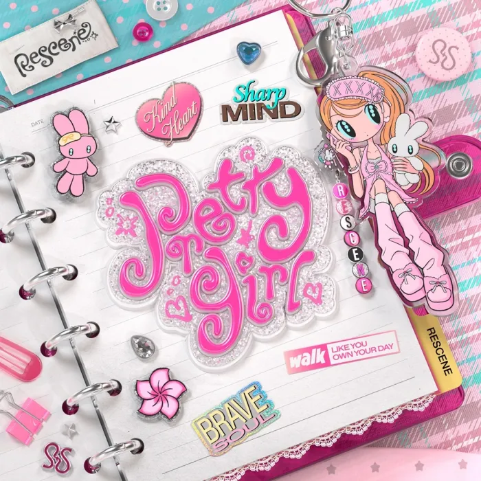 Rescene remake shinguru “Pretty Girl” dijitaru kabaa gazou. The Muse Entertainment teikyou