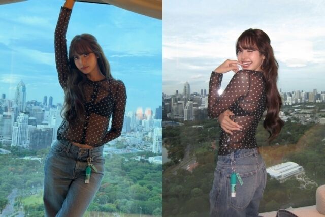 리사, 쇼파서 파격 시스루…잘록한 허리에 '깜짝'