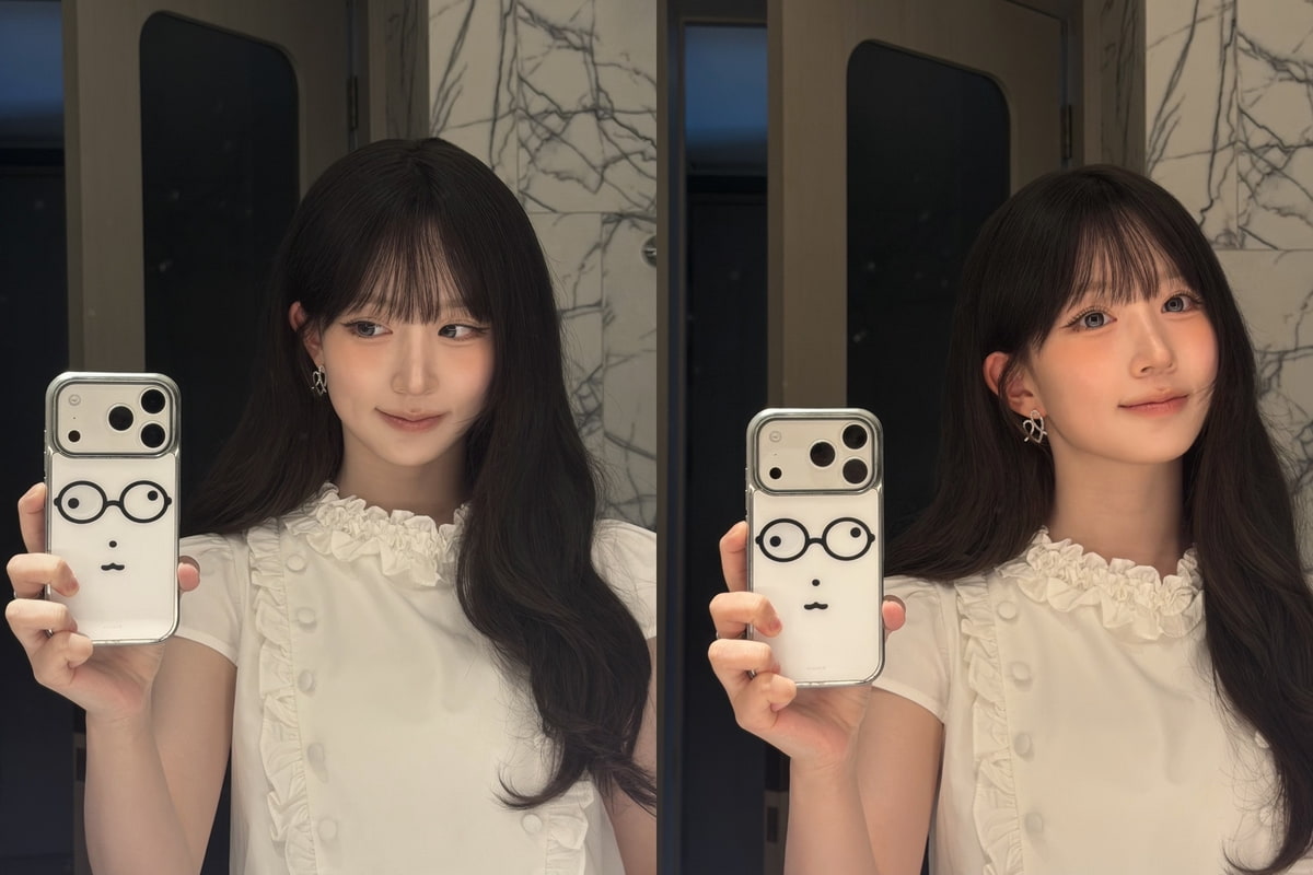 '단발 변신' 엔믹스 해원, 풍성 웨이브 헤어 셀카 공개…단발 해프닝 종결한 인형 미모