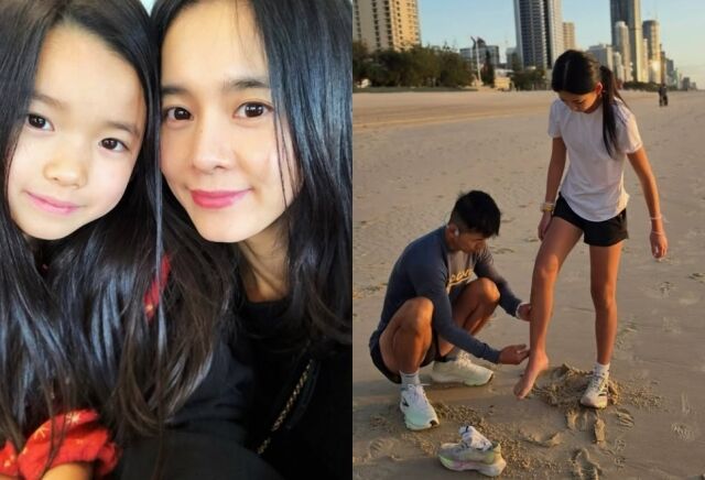 션, ♥정혜영 똑닮은 막내딸 공개…"우리 리틀혜영 하엘, 생일 축하해"