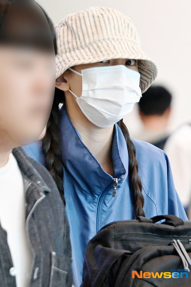 뉴진스 혜인 '벙거지 속 눈빛이 찌릿'[포토엔HD]