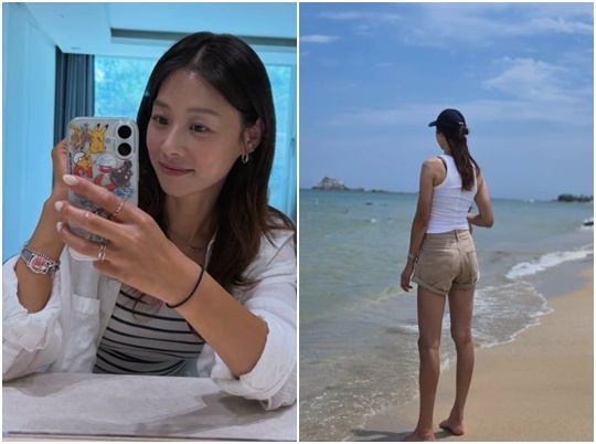 장신영, ♥강경준 용서 후 근황‥바다 계곡 누비며 여름 휴가 만끽