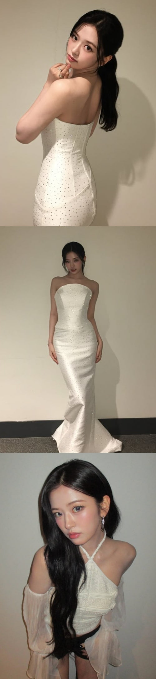 IVE's An Yujin, stunning in a pure white dress… elegant yet irresistibly cute
