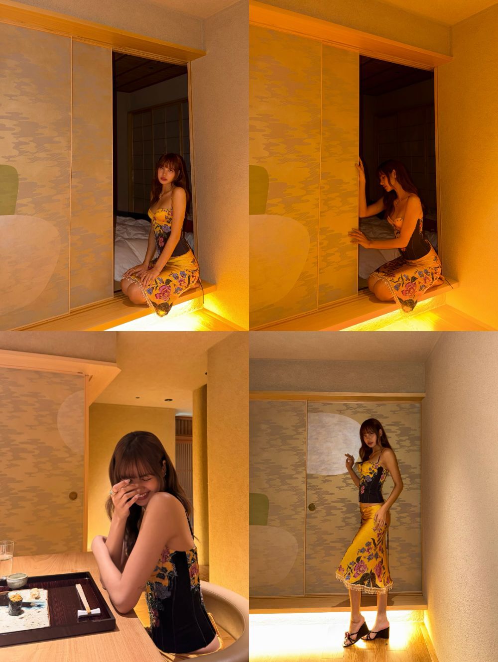 丽莎分享了在京都度过的宁静时光。来源=丽莎社交媒体