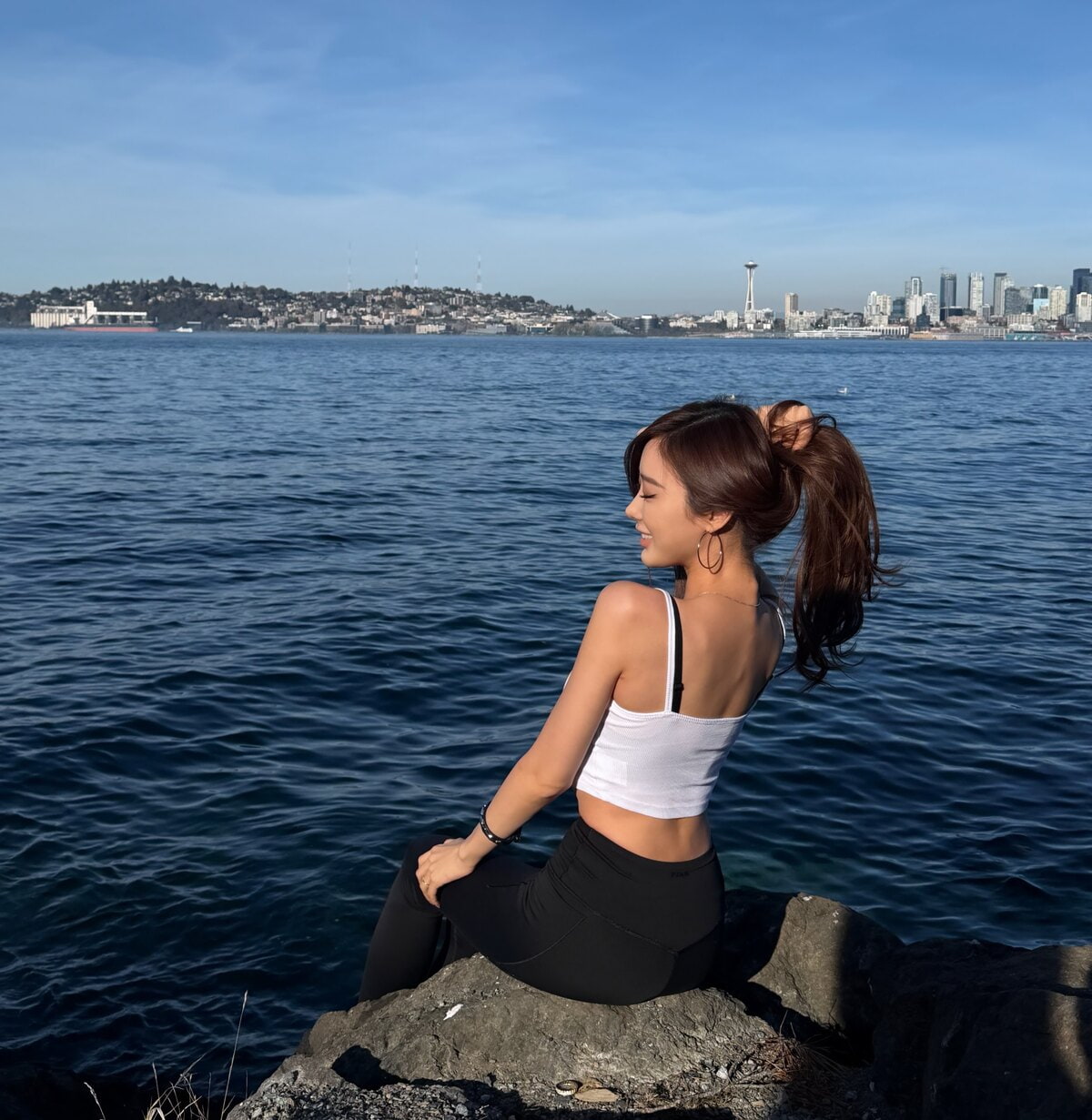 Giselle revealed a neat and sporty fashion look. Source: Giselle's social media