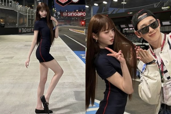 지드래곤도 좋아요…장원영, 사람 홀리는 9등신 마네킹 핏→정해인과 다정 셀카