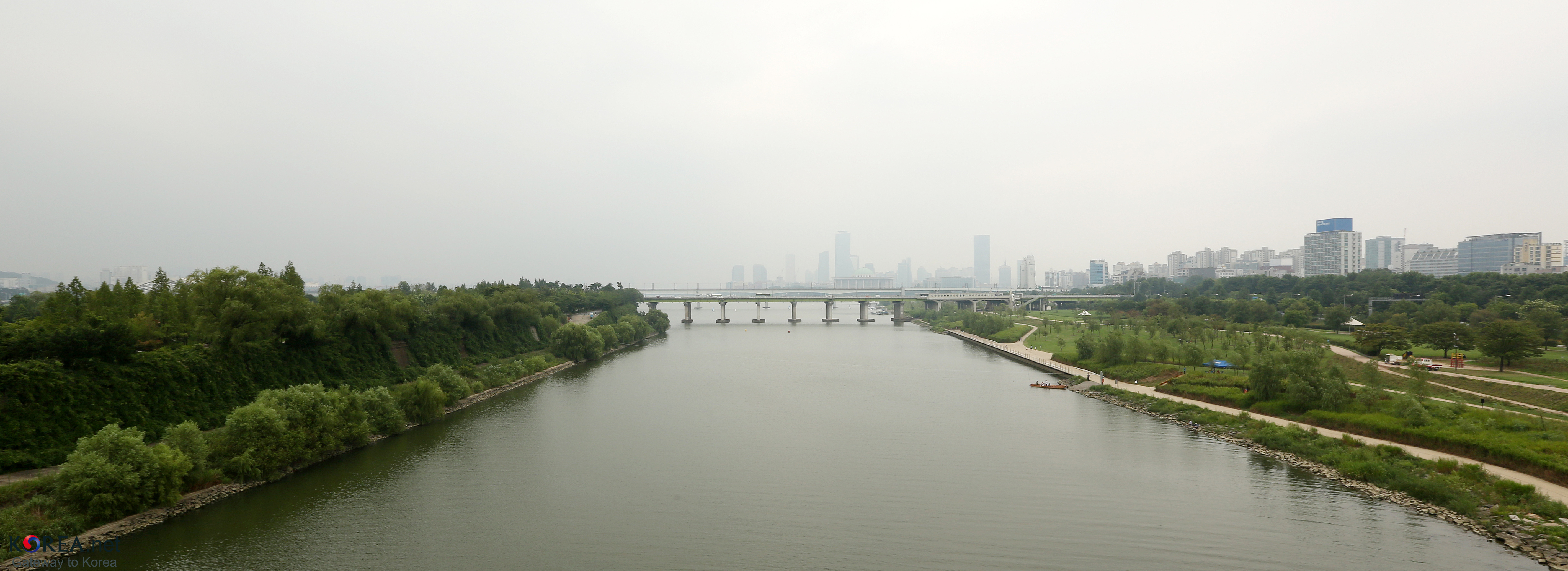 Seonyudo Park, Seoul: A Reclaimed Water Purification Plant from 1978 to 2000, Reached by Crossing the 469 m Seonyugyo Bridge
