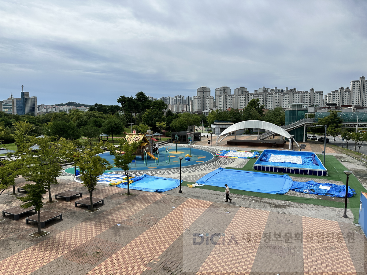 동화울수변공원 전경입니다.