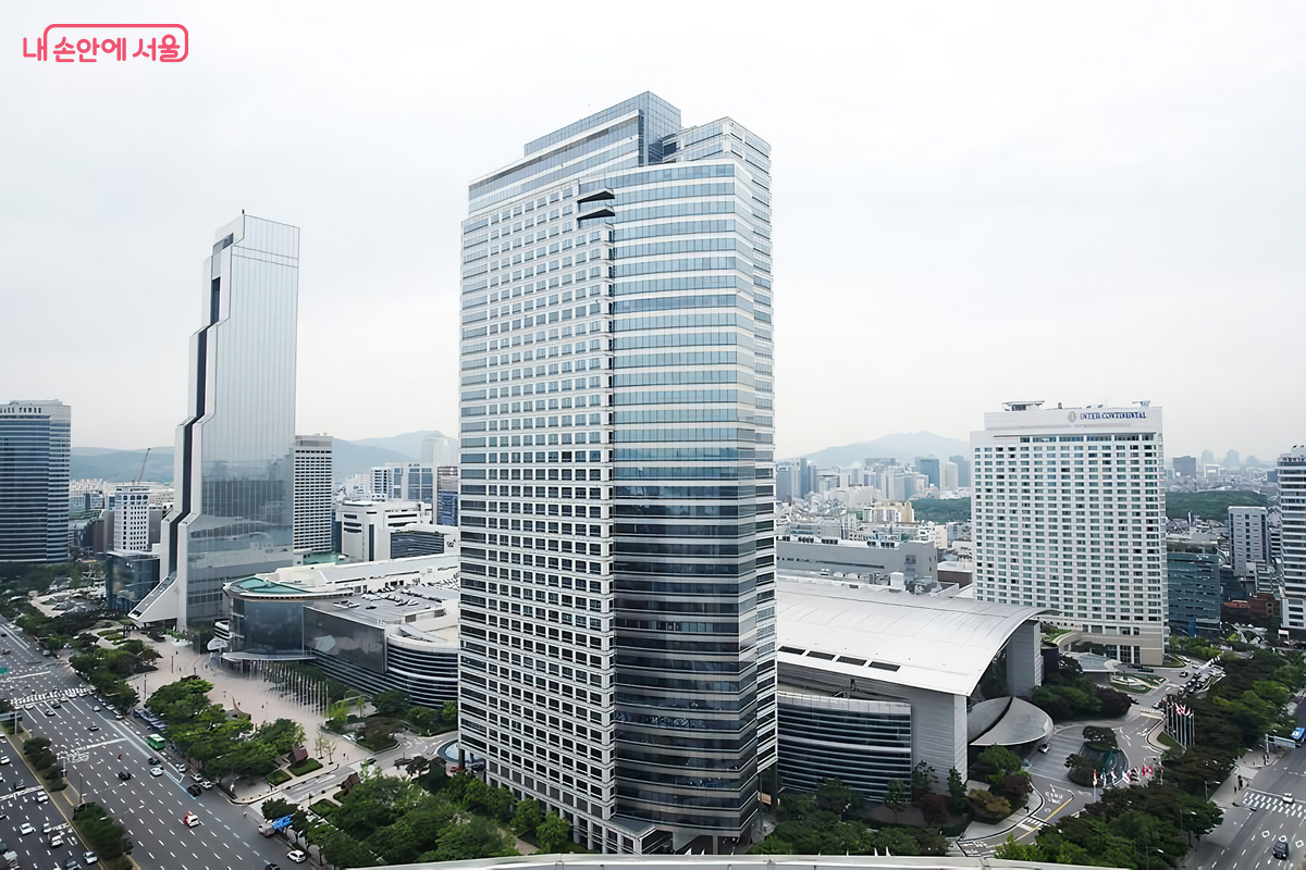 This is a guide image of the Trade Tower and COEX area.