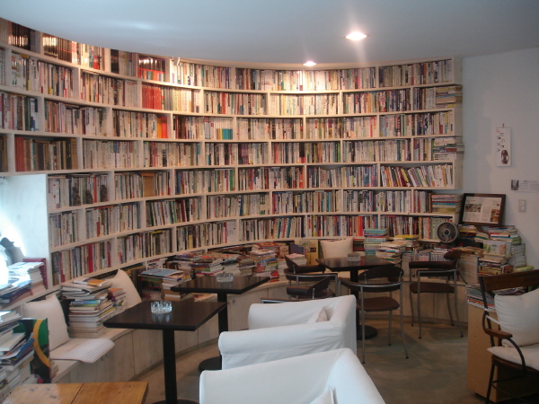 This is the interior of Book Cafe Bandi in Heyri Art Village.