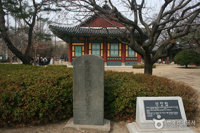 경상감영공원 안의 문화유산 구역입니다.