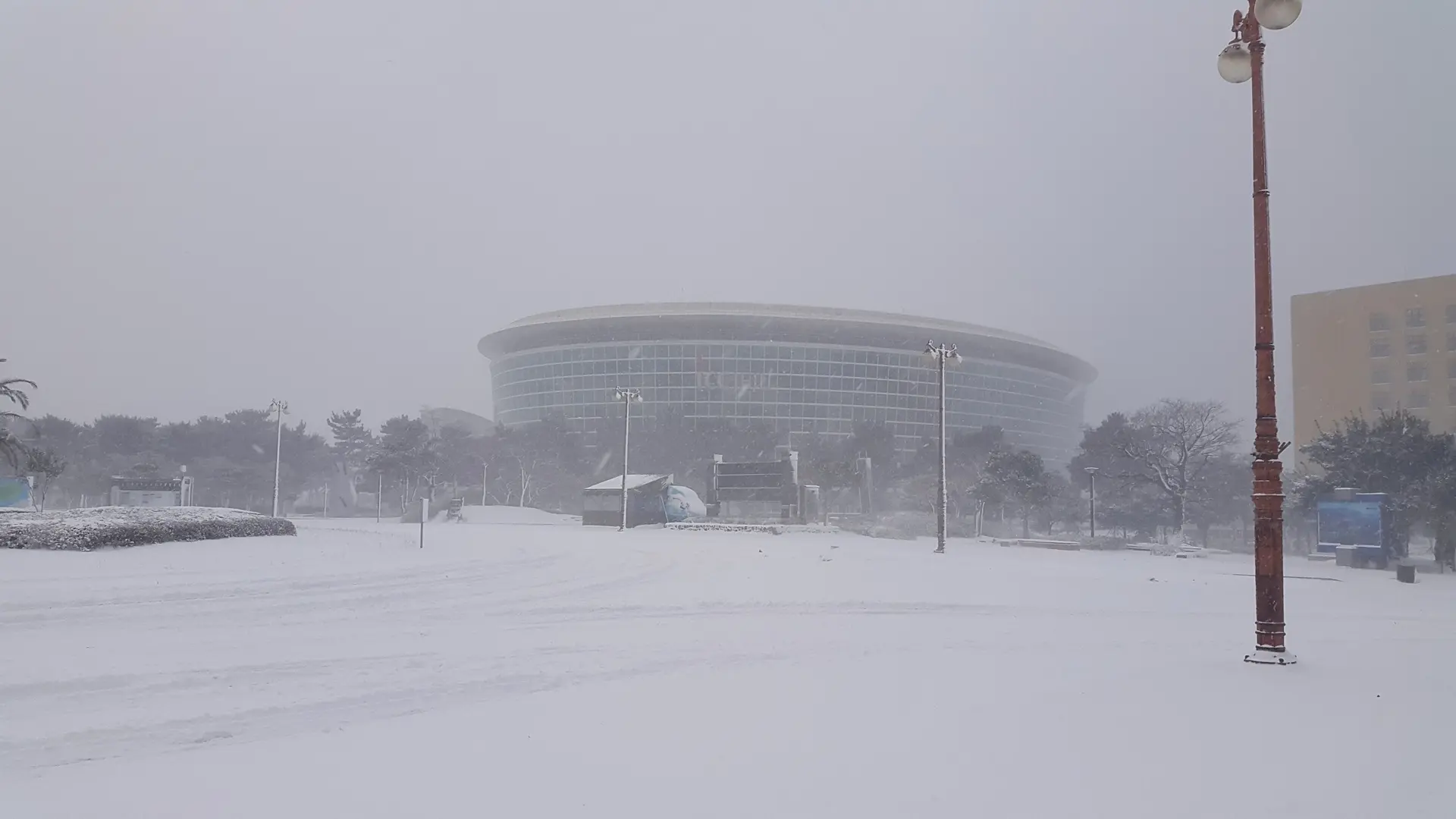제주국제컨벤션센터 ICC 전경입니다.