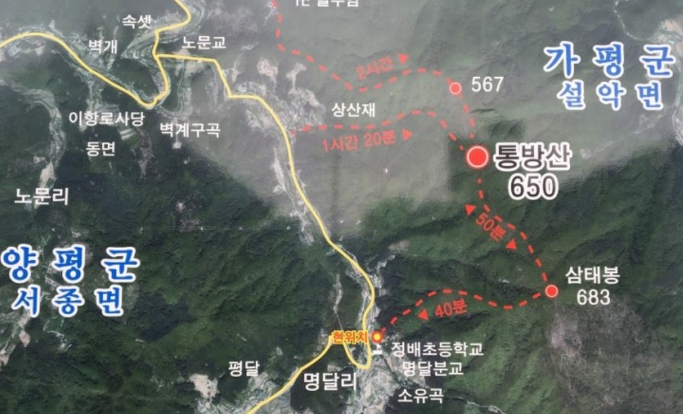 명달계곡을 소개하는 양평 계곡 여행 페이지의 현장 사진입니다.