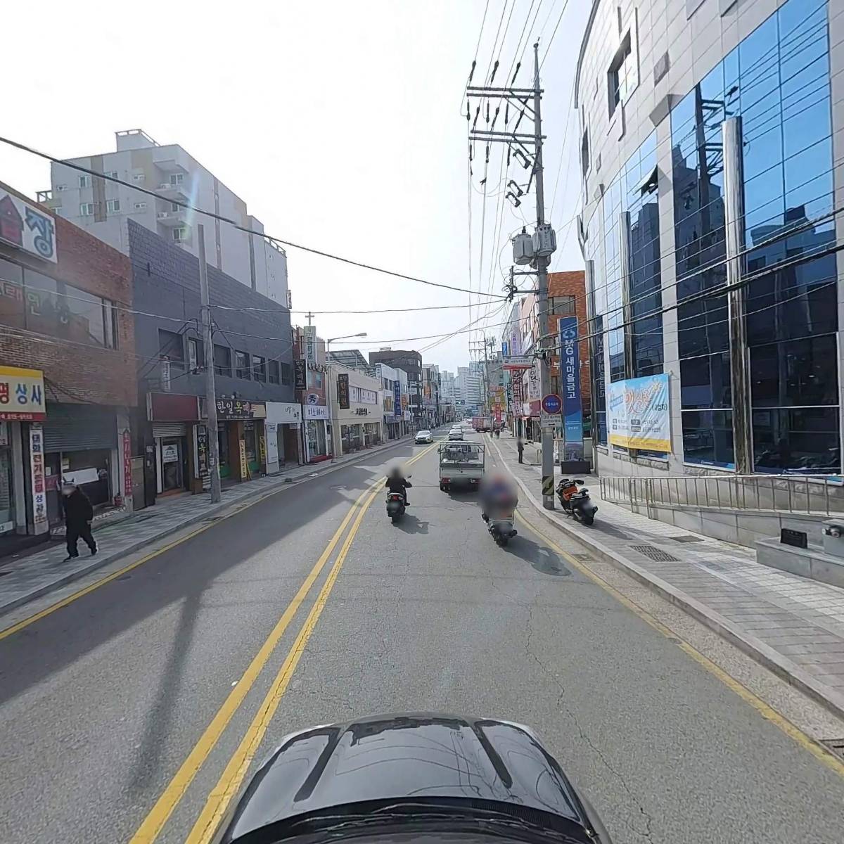 부곡상가시장 상인회 주변의 반대편 거리 모습입니다.