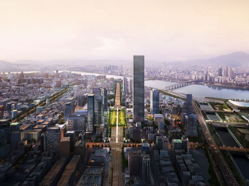 강남 도심 교통 공간과 코엑스 주변을 보여주는 이미지입니다.