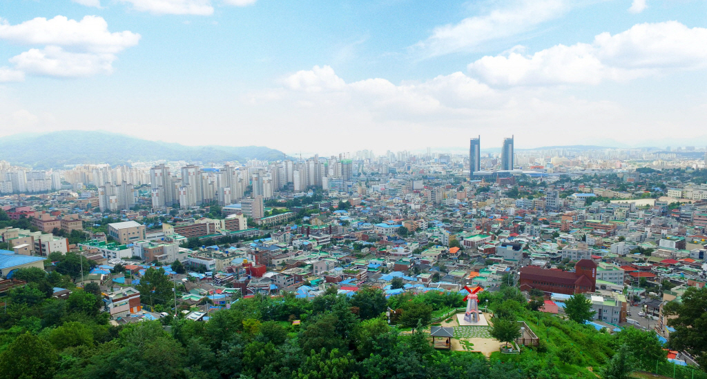 대동하늘공원 전경입니다.