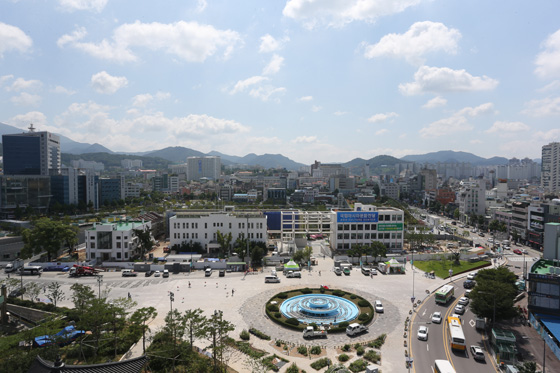 국립아시아문화전당 일대의 모습입니다.