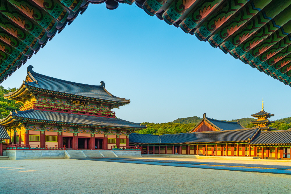 백제문화단지 사비궁 전경입니다.