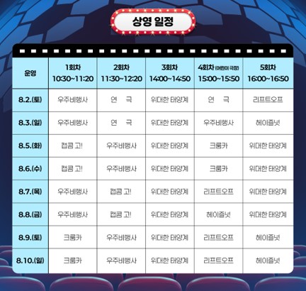 국립광주과학관 돔 영화제 관련 이미지입니다.