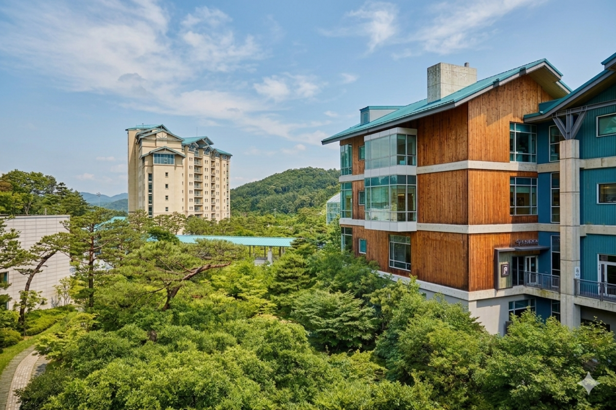 곤지암리조트 야외 수영장 시설 전경