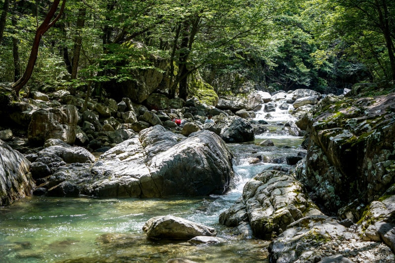 양산 내원사계곡 전경입니다.