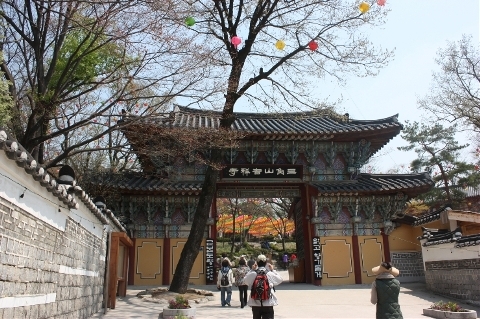 성북동 길상사 전경입니다.