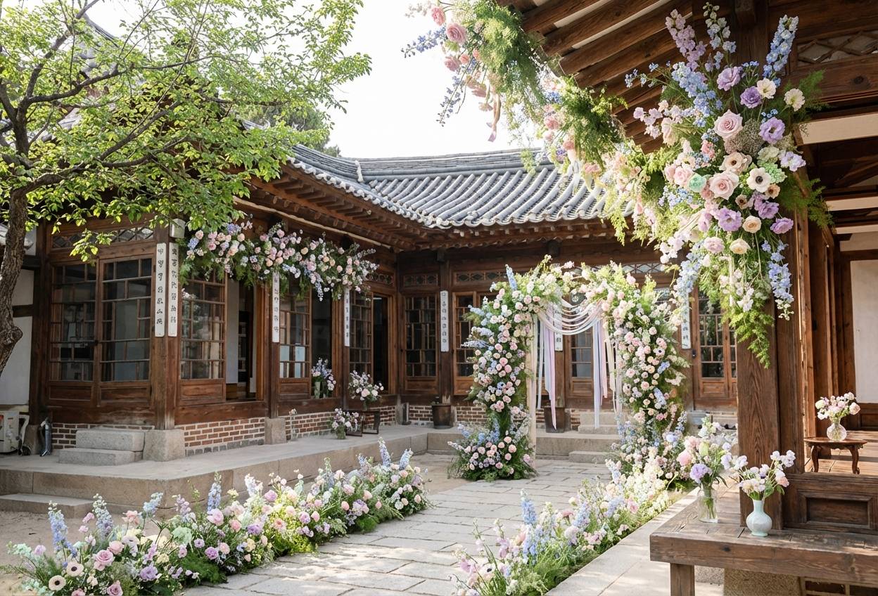 백인제가옥 공공웨딩 행사 장면입니다.