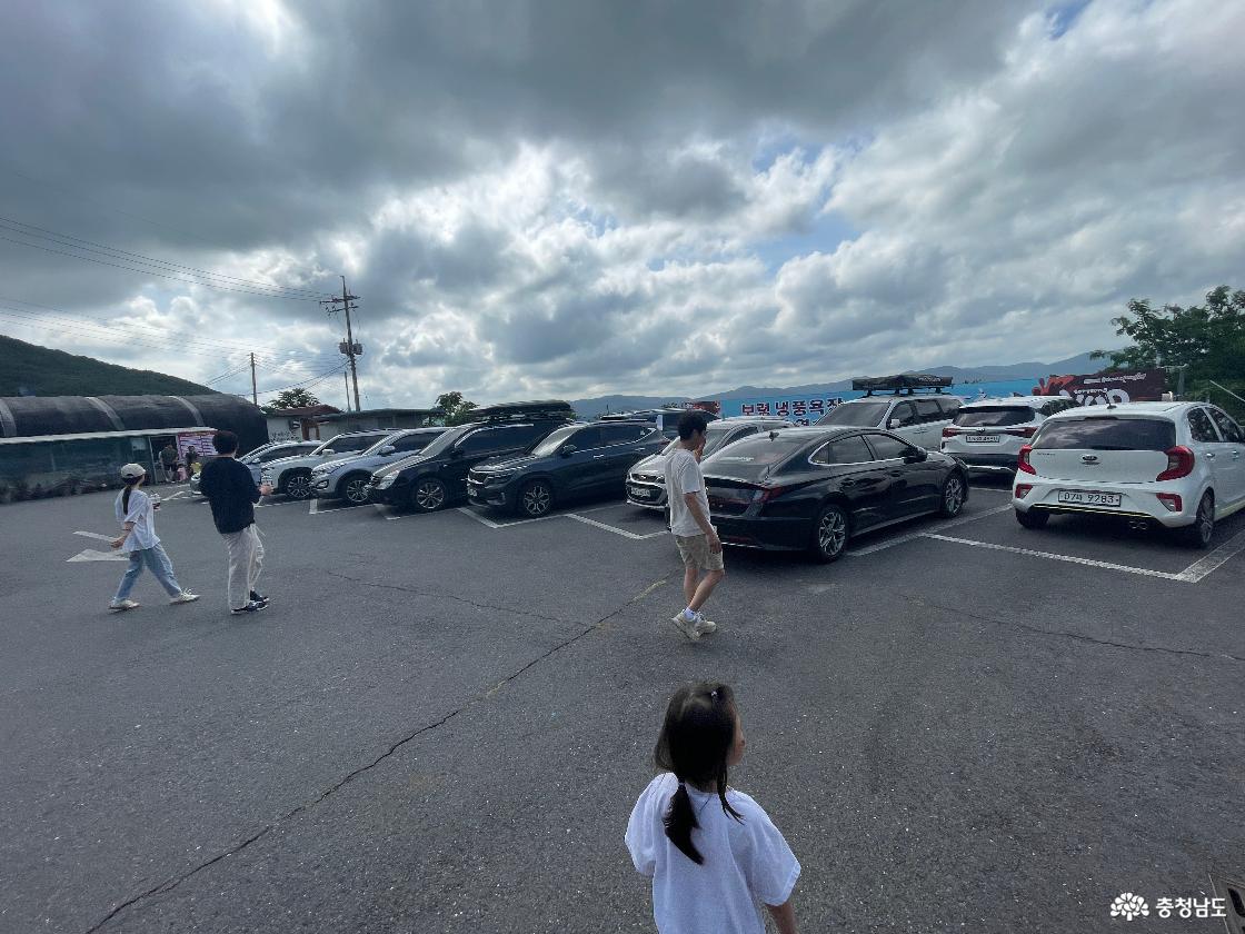 보령냉풍욕장 주차장입니다.