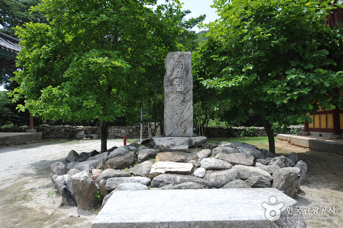 금산사로 이어지는 진입로와 산자락 풍경입니다.