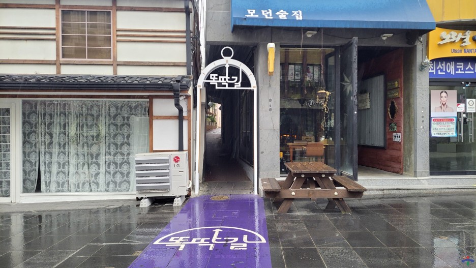 7080세대의 추억을 담은 맨발의 청춘길 일대입니다.