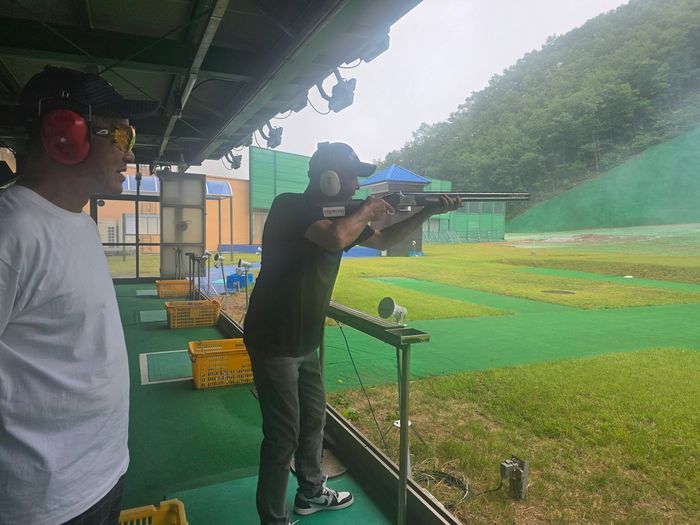 전면 리뉴얼된 단양사격테마파크의 야외 사격 시설입니다.
