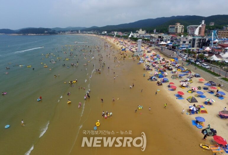 만리포 해수욕장