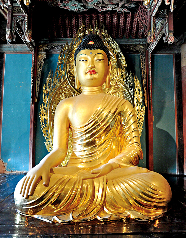 Yeongju Buseoksa Statue of Seated Buddha in Wood