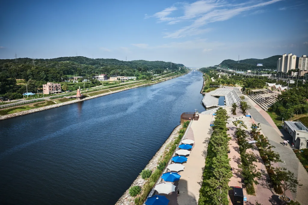 Parc Sicheon du canal Gyeongin Ara