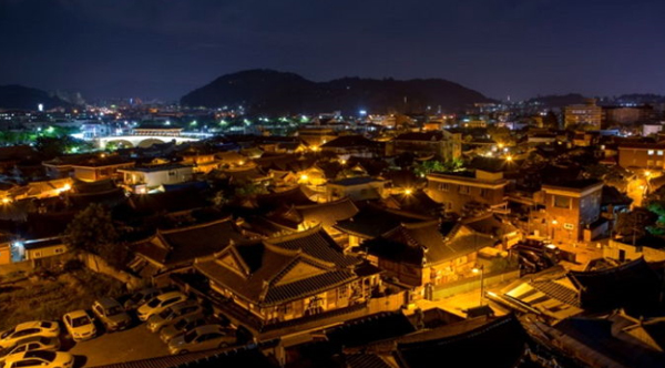 Jeonbuk Jeonju Hanok Village 야경