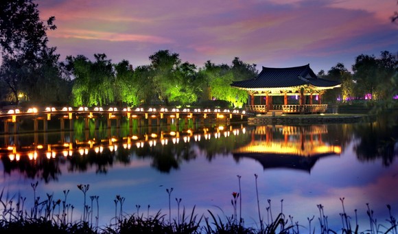 Chungnam Buyeo Gungnamji 야경