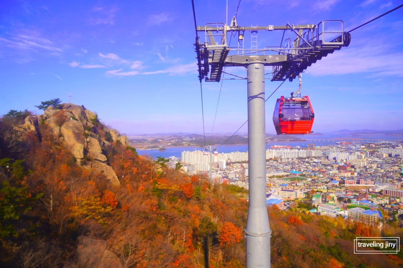 Mokpo Ocean Cable Car 3.23km views from Yudal Mountain to sea