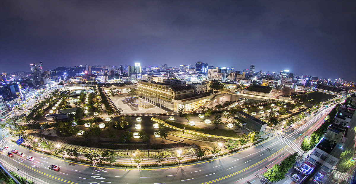 Gwangju National Asia Culture Center 야경