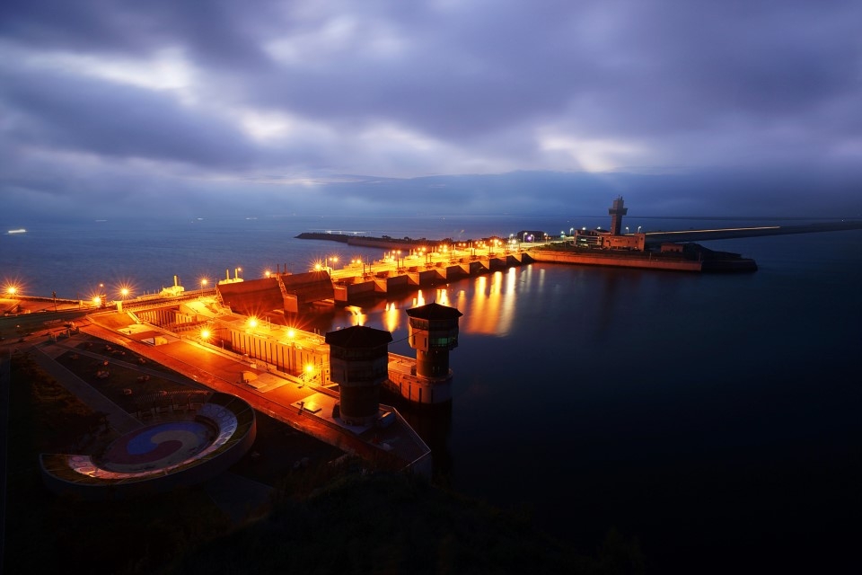 Jeonbuk Gunsan Saemangeum Seawall 야경